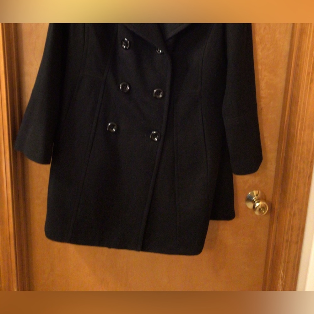Anne Klein pea coat. Black.